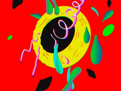 EyeDrop art colors creative design digitalart eye graphicdesign mobileart neon poster poster art