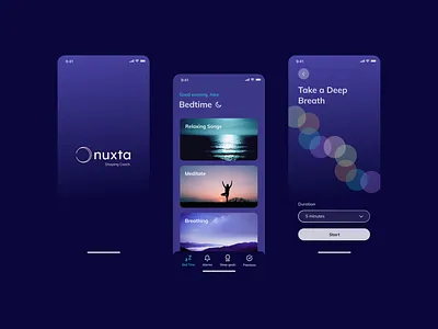 Sleep Mobile App app appdesign design screen sleep ui uidesign
