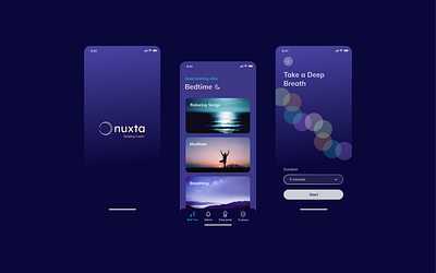 Sleep Mobile App app appdesign design screen sleep ui uidesign