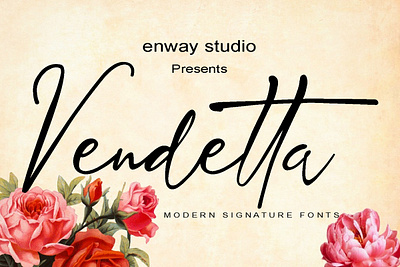 Vendetta Signature Font Typeface brand design branding calligraphy font font font maker font script fonts fonts maker handwritten font logo signature signature font signature fonts type design type face typedesign typeface typogaphy typography