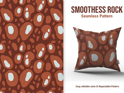 Smoothess Rock - Seamless Pattern abstract design illustration organic pattern art patterns rock rocket seamless pattern shapes smoothes vector