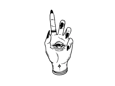 Hand and Eye illustration sketch