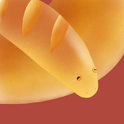 Baguette snake baguette bakery bread illustraion snake snakes