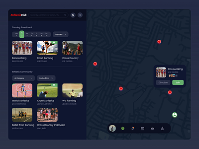 Maps Dark Mode Version design minimal ui uiux ux web webdesign