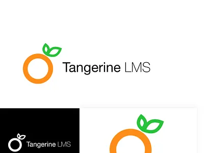 Tangerine LMS branding clean design flat icon illustration logo minimal typography