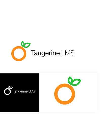 Tangerine LMS branding clean design flat icon illustration logo minimal typography