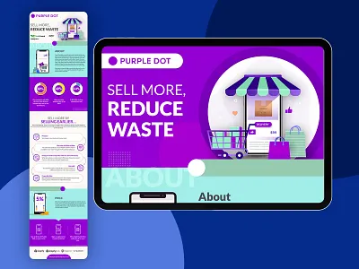 Purrple Dot design digital design illustration mailer typography vector