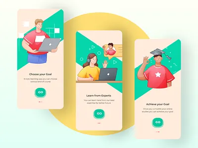 Toto - Language learning mobile app app app concept colorful concept education illustration ios language app learning platform mobile app product design uiux