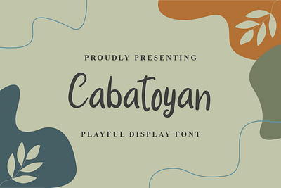 Cabatoyan Font branding display font font design graphicdesign handlettering handwritten font logo unique