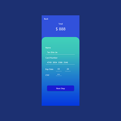 DailyUI::002 Credit Card Checkout #DailyUI design ui