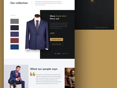 Mens Tailors bootstrap4 clothing design design photoshop tailor typography ui ux vector web