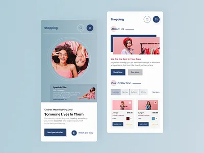 E-commerce Website _ Mobile Version clean ecommerce fashion landing mobile ui mobile version online store responsive responsive web design responsive website responsive website design shop ui ui design uidesigner uiux web design website