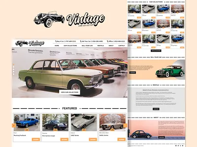 Classic Cars blackandwhite car classic classic car classic cars clean concept design ecommerce old car photo trending trendy vehicle vintage car website