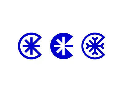 C / snowflake branding design logo snowflake symbol