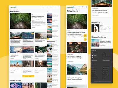 Turyści.pl - Tourist portal ✈️ analysis portal product design redesign research service tourism tourist typography ui ux uxui