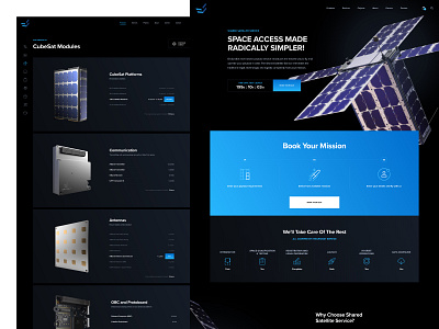 ENDUROSAT website b2b clean dark endurosat nanosats saas satellite simple technology ui ux website