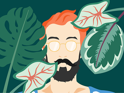 TOPICAL LOCKDOWN adobe illustrator alocasia calathea design designer graphic design illustration lockdown monstera plants tropical illustration tropical plants tropical vibes