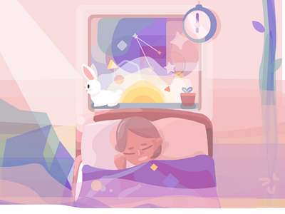 Sleep >:0 illustration sleep