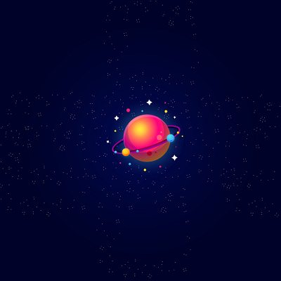 Outer space design illustration vector