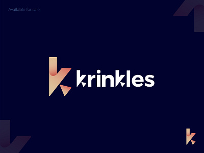 krinkles | k logo | Modern logo brand identity brand lgoo branding briliant design business logo gfxpreceptor k letter logo k logo letter k logo lettering lettermark logo logo concept logo inspiration logo mark logotype minimalist modern logo typography wordmark