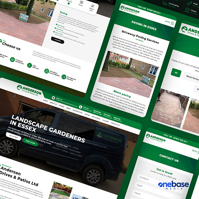 Anderson Drives and Patios branding design essex google marketing photoshop web web design website websites