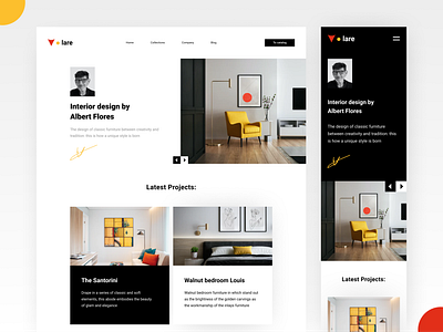 Interior Design Agency Website architecture black and white design agency freelancer interior architecture interior design moken ui ui design ux ux design web design