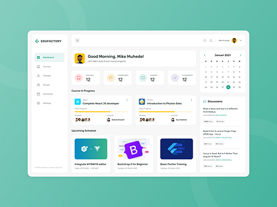 Dashboard for Edufactory course app dailyui dashboard dashboard app dashboard design dashboard template dashboard ui education app education website training app ui ui ux ui design uiux user experience user interface user interface design ux ux design website