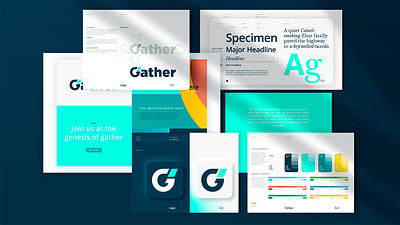 Gather Brand Style Guide branding design design app designs fintech graphic design logo logotype styleguide