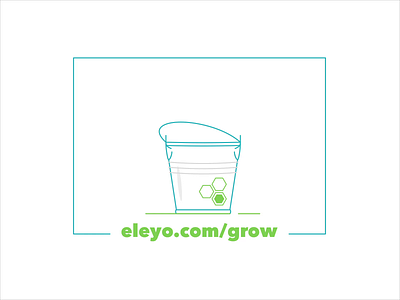 Eleyo plant animation design eco flat flower gif graphic greenery illustration natural nature plants outline plant simple success successful vegan