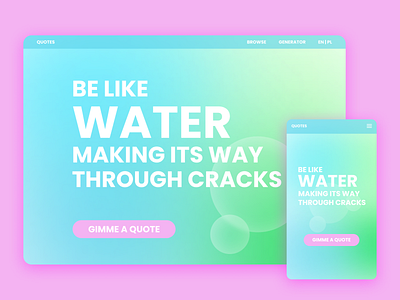 quotes app gradient pastel pastel colors splash