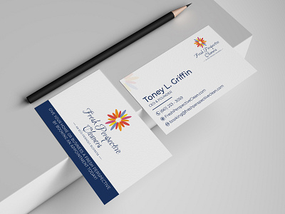 'Fresh Perspective Cleaners' Business Card Design brand brand designer brand identity branding business business card card cleaners design fresh fresh colors identity logo design logo designer perspective stationery