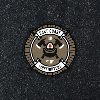 East Coast Firefighters badge badge design badge logo badgedesign badges fire firefighter firefighting logo patch patch design