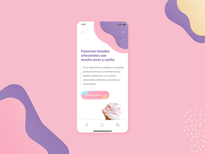 Barquillo / mobile homepage aveiro dailyui elvas flatdesign freelancer graphic designer helados ice cream icecream layout minimalism mobile mobile app mobile design mobile ui mobile website ui designer ui ux web design website