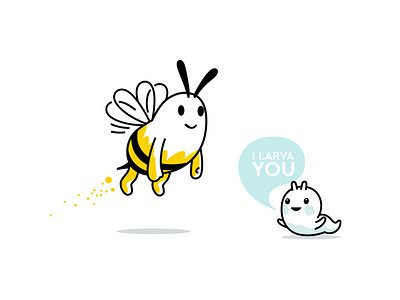 Hatty bee Autify animal branding cartoon character code design dribbble fantasy illustration japan mascot tech ui