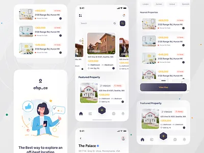 Minimo Real Estate App android app app design branding clean ui illustration ios app minimo mobile app ofspace ofspace agency property app real estate real estate agent real estate branding real estate logo ux ux design