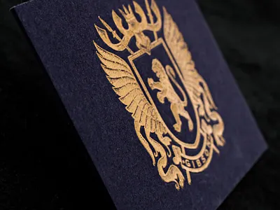 Gmund Blue Cotton (900g) + Gold Foil Stamping branding business card business cards design foil logo minimal print print peppermint