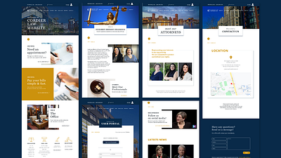 UI Design Cordier Law Offices - USA. design ui ux