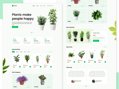 T Plants website design graphic plant plants plantshop product design ui ui design uidesign uiux ux ux design uxdesign web webdesign website website design