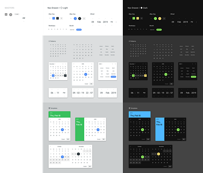 Figma Material Design UI kit - Desktop & Mobile templates android app calendar dashboard date datepicker design design system figma material mobile templates ui ui kit web