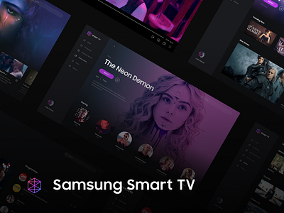 Samsung Smart TV app design application ui custom dashboad design high quality improvement online cinema samsung smart tv streaming service tv app tv series ui ui ux design user experience user friendly ux web web design