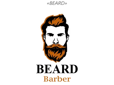 The logo for the barbershop. barber barber logo barbershop brutal man face graphics illustrative logo logo logo design logodesign logotype