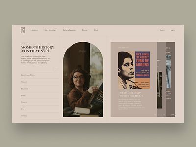 The New York Public Library Redesign homepage library new york redesign uidesign uxdesign website design