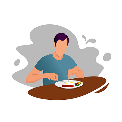 Breakfast Illustration alifprayogo design design grafis flat illustration vector