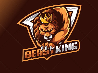 BEAST KING animation branding business logo design design illustration logo logodesign logotype mascot character mascot design mascot logo mascotlogo typography