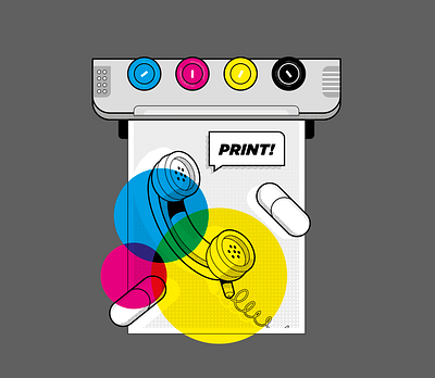 Phone print design adobe illustrator cmyk design illustration popart print vector