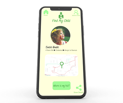 Find My Child Location Tracker 020 dailyui locationtracker mobile