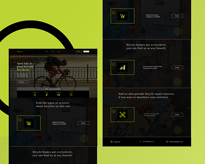 BikeHouse bicycle shop bicycle web design bicycles bicycling web design web designer web ui webdesign