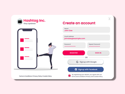 # SignUp Page app art branding design font graphic design illustration signup signup page signupform typography ui ux website