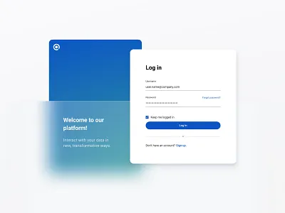 Log In Screen app blue design form glass glassmorphism interface matt matte minimal modern sign sign in sign in page sign up sign up form ui user user interface web