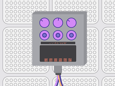 LOVO - Controller 3 of 4 animation controls dials flat illustration minimal motion